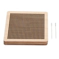 thumbnail image 2 of Tablero De Costura Hueco De Madera, Juego De Agujas De Tablero De Costura Hueco De Madera Multifuncional, 4 Piezas, Fácil De Usar Para Bordar Para Principiantes Y Artesanos, 2 of 7