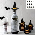 thumbnail image 4 of Gallickan 20pcs Mini Halloween Decoration, 2.8 inch Halloween Witch Hats Party Props Wine Bottle Decoration Hat for Outdoor Party Accessories, Black-20pc, 4 of 9