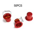thumbnail image 2 of Anodized wine red small flat edge tea wax base holder handicraft candle cup base, 2 of 10
