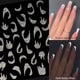 thumbnail image 2 of 1 unidad de pegatinas 3D con purpurina reflectante para uñas, diseño de estrella en polvo plateado, láminas de corazón de amor láser, decoración brillante para manicura, nuevo zhangmengya LED, 2 of 2