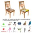 thumbnail image 5 of Cat with Glasses and Sunflower Seat Covers for Dining Room Chairs Set Of 4,Stretch Printed Washable Chair Seat Cover with Elastic Ties and Button,Removable Waterproof Couch Cushion Covers, 5 of 6