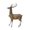 silver standing, variant on Baoblaze Deer Statues Reindeer Figurines Nordic Imitation Rattan Miniature Ornaments Deer Sculptures for Table Office Shelf Decor Gift standing