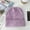 Purple;, variant on SikaFu Korean Version Rabbit Hair Knitted Thick And Warm Knitted Hat, Cute And Versatile In Autumn And Winter, Ear Protection For Couples, Pile Up Hat, Solid Color Hat