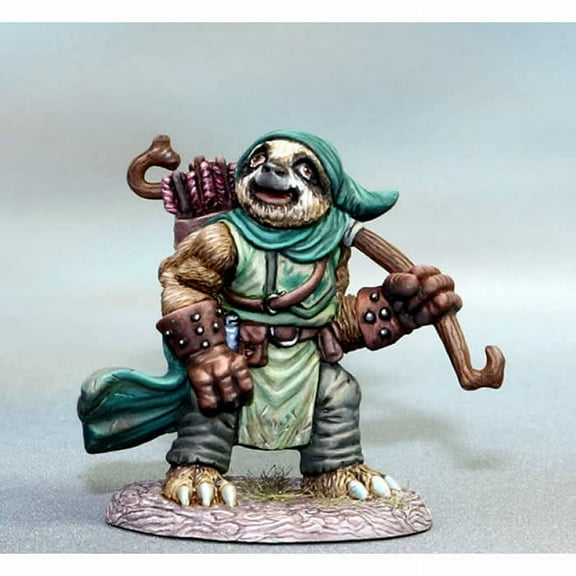 Sloth Ranger With Bow Miniature Critter Kingdoms Dark Sword Miniatures