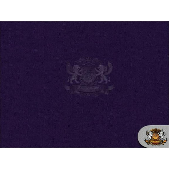 Polyester Cotton Broadcloth PURPLE Fabric / 60" W / Sold By the Yard
