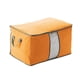 thumbnail image 1 of 4 bolsas organizadoras de tela para mantas, con ventana transparente, para guardar ropa y edredones (naranja), 1 of 6