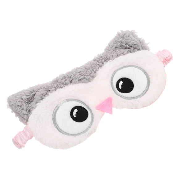 HIAKDOFT Plush Owl Sleeping Eye Mask Soft Light Blocking Sleep Cover for Home Travel and Office Use