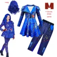 thumbnail image 2 of Disfraces de Halloween para niños para niñas Anime Evie Mal Descendants 3 Ropa de cosplay Peluca Vestido de fiesta de carnaval para niños + Conjuntos de pantalones, 2 of 5