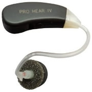 Pro Ears - Pro Hear - Behind the Ear Digital Hearing Device, Noise Amplification for Hunting, Game Ear Amplifier, Sound Compression, Passive Protection from Foam Tips (Pro Hear IV, Black)