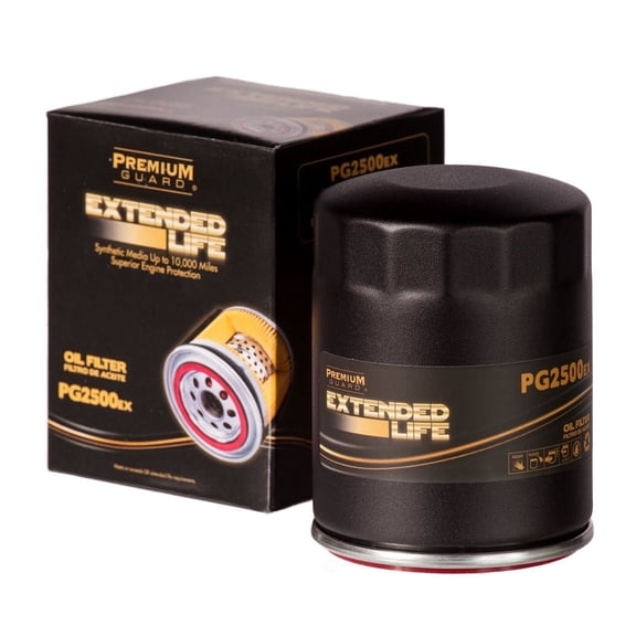 Premium Guard Extended Life Oil Filter up to 10k Miles PG2500EX | Fits 2014-2025 Chevrolet Silverado 1500, 2011-2025 Ford F-150, 2014-2025 GMC Sierra 1500, 2015-2025 Chevrolet Tahoe
