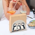 thumbnail image 3 of Yayeee Napkin Holder for Table Kitchen Paper Tissue Organization, Three Cute Little Puffin, 3 of 8