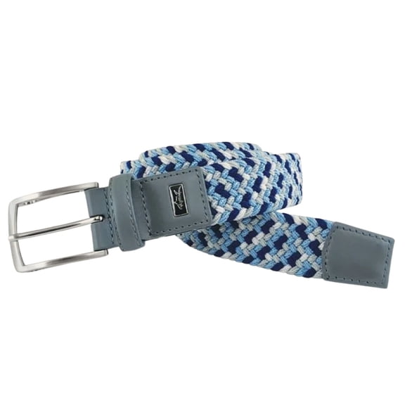 Greg Norman Mens Braided Multi Colored Stretch Golf Belt (40)