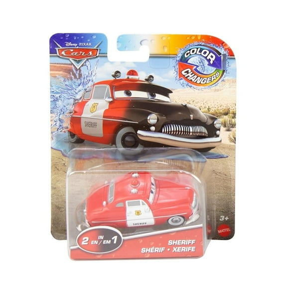 Vehículo de Juguete MATTEL Cars Sheriff Color Change