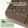 thumbnail image 6 of Scafild | 4-Piece Plastic Heavy Duty Water & Sand Filled Outdoor Offset Patio Umbrella Base-185lbs - Brown, 6 of 7