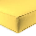 thumbnail image 4 of Jordan Manufacturing 46.5" x 24" Sunray Yellow Solid Rectangular Outdoor Deep Seat Chair Cushion Set with Welt, 4 of 11