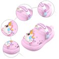 thumbnail image 6 of Hessimy Children Slippers Cute Cartoon Beach Slippers for Kids Non Slip Boys Girls Summer Shoes with Slides Sandals Outdoor Beach Pool Show cute slippers(Purple,9), 6 of 6