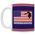 thumbnail image 2 of ThisWear American Pride Snowboarding United States Flag 11 ounce Coffee Mug Blue, 2 of 4