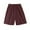 Coffee, variant on Diufon Plus Size Womens Shorts Cotton Linen Lounge Shorts Elastic Waist Drawstring Shorts with Pockets