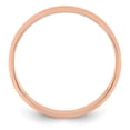 thumbnail image 3 of Auriga Fine Jewelry 14K Rose Gold 6mm Lightweight Half Round Men's Wedding Band Size 9.5, 3 of 6