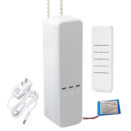 Tuya Rechargeable WiFi Smart Drapery US Automatic Curtain Remote Control Motorized Chain Roller Blinds Support  With battery