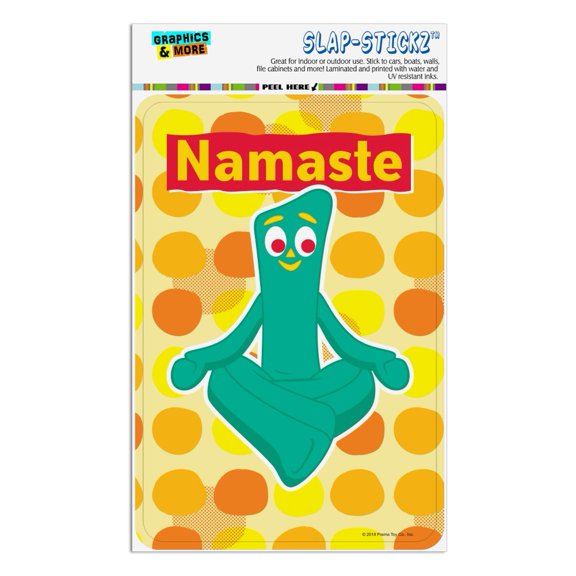 Namaste Gumby - Yoga Meditation Home Business Office Sign