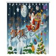 thumbnail image 1 of Christmas Shower Curtain Creative Pattern Printed Bathroom Curtain Bath Curtain, 1 of 6