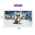 thumbnail image 5 of Hello Winter Boston Terrier Welcome Snowy Night Watercolor Vintage Doormat Gentleman Dog Lover Gifts Indoor Outdoor Welcome Mat - 01011, 5 of 5