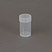(10) Edgar Marcus Brand Round Clear Plastic (Small Dollars) Size Coin Storage Tube Holders with Screw on Lid