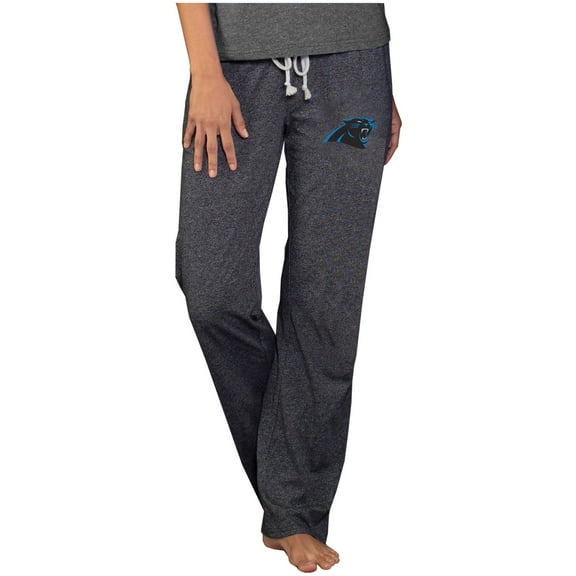 Women's Concepts Sport Charcoal Carolina Panthers Quest Knit Lightweight Lounge Pants
