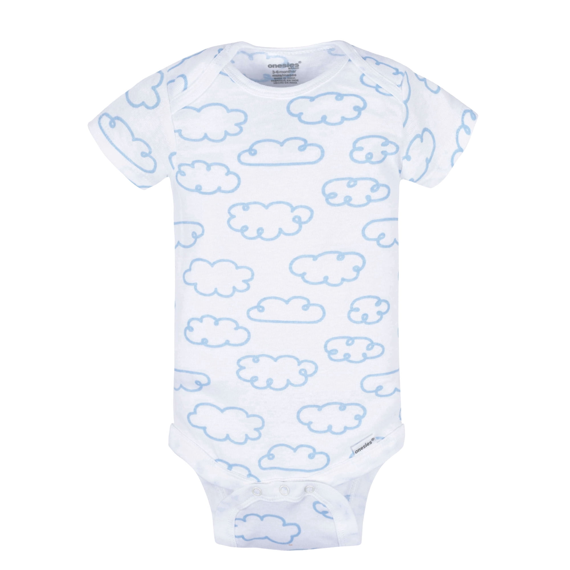 Onesies Brand Baby Boy or Girl Gender Neutral Short Sleeve Onesies Bodysuits, 8-Pack, Sizes Newborn-12M