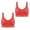 Watermelon Red, variant on BVOFAR Sports Bras for Women Comfort Seamless Yoga Bra Breathable Wireless Full Coverage Bralettes Workout Push up Everyday Bras 2 Pcs
