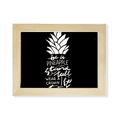 thumbnail image 1 of Ser una piña Stand Tall quote Black Escritorio de madera Arte Pintura 6x8 pulgadas marco de foto foto, 1 of 4