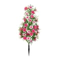 thumbnail image 2 of Outdoor Dianthus Flower Ground Plug Simulation Plants Ground Nail Decoration Courtyard Garden Ground Fake Flowers, 2 of 6