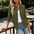 thumbnail image 4 of gbyLJF Womens Collar Button Cardigan Sweaters Lightweight Long Sleeve Knit Shirts Open Front Casual Tops, 4 of 7