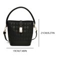 thumbnail image 2 of Bolso bandolera tipo cubo para mujer con correa desmontable Bolso de viaje para mujer de cuero PU, 2 of 9