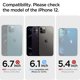thumbnail image 2 of Funda Spigen Liquid Air para iPhone 12/iPhone 12 Pro, color azul marino, 2 of 7