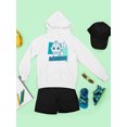 thumbnail image 3 of Aquarius Emoji Vibes - Trident Design Youth's Hoodie, 3 of 4