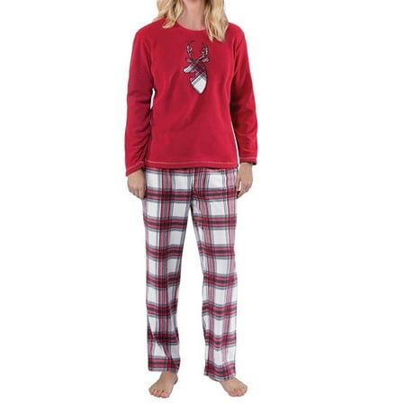 

Christmas Family Matching Clothes Men Women Kids Pajamas Set Red Deer Print