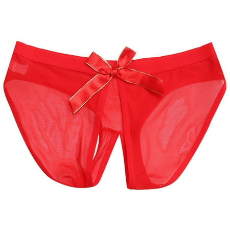 Bigersell Seamless Panties Clearance Cotton Underwear Women Seamless Cheeky Panty Style P-610 Nylon Brief Panties Lace Thongs Briefs Mid Waist Women Cheeky Panties Red One Size