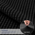 thumbnail image 6 of Subrtex 1-Piece Stretch Sofa Slipcover Non Slip Couch Cover (Loveseat, Black), 6 of 9