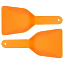 MLINS 2pcs Heavy Duty Plastic Freezer Frost Shovel Handheld Frost Scraper For Car Snow Removal Deep Freezer Ice Scraper Refrigerator Cleaning Scraper Kitchen Defrosting Tool