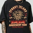 thumbnail image 3 of Spooky Island Amusement Park T-Shirt, Retro 2000s Halloween Movie Shirt, Disco Skull, Summer Spooky T-Shirt, 90s Nostalgia Halloween Tee For Halloween-Motion Tee, 3 of 6