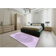 thumbnail image 5 of Ahgly Company Machine Washable Indoor Square Transitional Rich Lilac Purple Area Rugs, 5' Square, 5 of 7