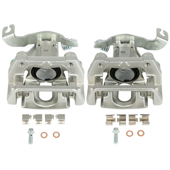 2PCS Rear Driver & Passenger Side Disc Brake Calipers (w/Bracket) 1 Piston 2008-2009 for Ford Taurus 3.5L 2005-2007 for Ford Five Hundred 3.0L