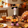thumbnail image 2 of RUINIXCW Thanksgiving 7 Inch Deck Goose Outfits Mini Porch Goose Outfit for Desktop Goose Figurine Decor Holiday Desk Goose Felt Clothes (No Goose), 2 of 10