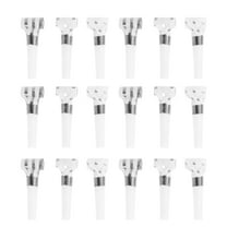 TABLZONE Silver Party Blowouts Noise Makers Portable for Holiday Parties 30Pcs