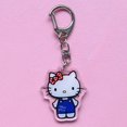 thumbnail image 1 of Llavero Kawaii de Hello Kitty para hombre y mujer, accesorio de personaje de Anime, Sanrio, Spin Melody, Kulomi, bolso, llave de coche, bonito regalo, 1 of 4