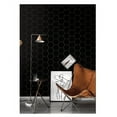 thumbnail image 2 of MOYISHI Black Hexagon Wallpaper Geometric Wallpape Peel and Stick Wallpaper Gold and Black Contact Paper 17.3”×78.7”Decorative Shelf Drawer Liner Roll Waterproof, 2 of 5