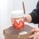 thumbnail image 4 of Taza de avena durante la noche, taza de desayuno de 350 ml con cuchara, frasco de vidrio portátil para ensalada, taza de yogur con compartimento sellado, 4 of 4