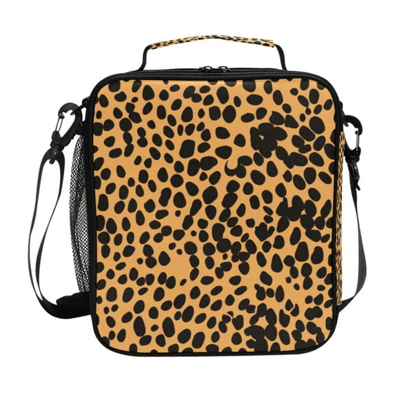 ALAZA Leopard Print Lunch Box Insulated Lunch Bag Reusable Thermal Cooler Tote School Picnic